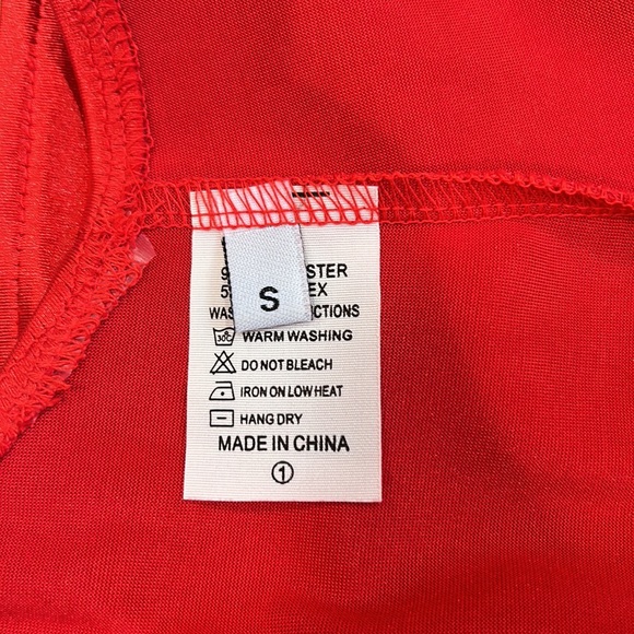 RED CORSET TOP - Picture 3 of 4